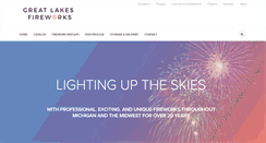 Desktop Screenshot of greatlakesfireworks.com